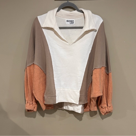 Bucketlist color block sweatshirt pullover - Picture 4 of 4